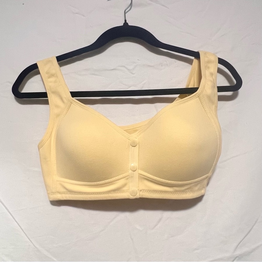 NWT Yellow Daisy Bra Soft Comfort Sports Bra Shaping Slimming Soft Comfy - Picture 3 of 8